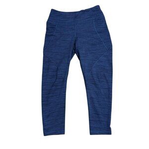 Patagonia Centered Crop Leggings Space Dye Blue Stretch Size S 21917 Athletic
